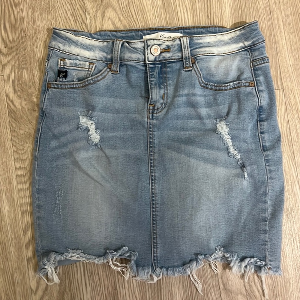 Denim skirt by Kamcan. Very soft and comfortable.